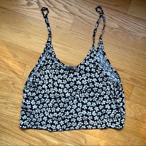 Brandy Melville floral crop top